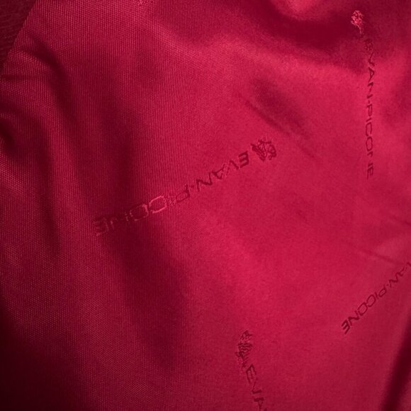 Vintage Evan Picone Wine Burgundy Wool Gold Button Blazer 12 - Picture 6 of 9